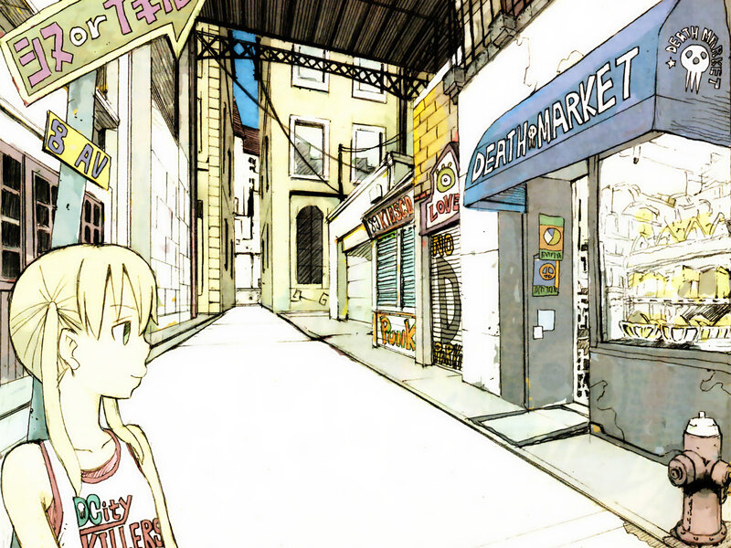 Death Market alleyway scene