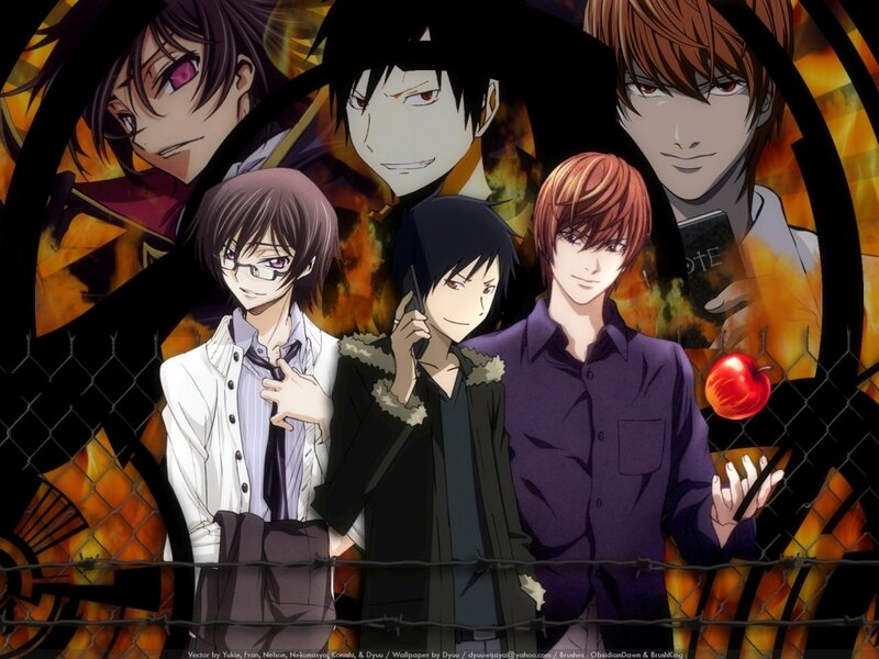 Death Note anime character collage