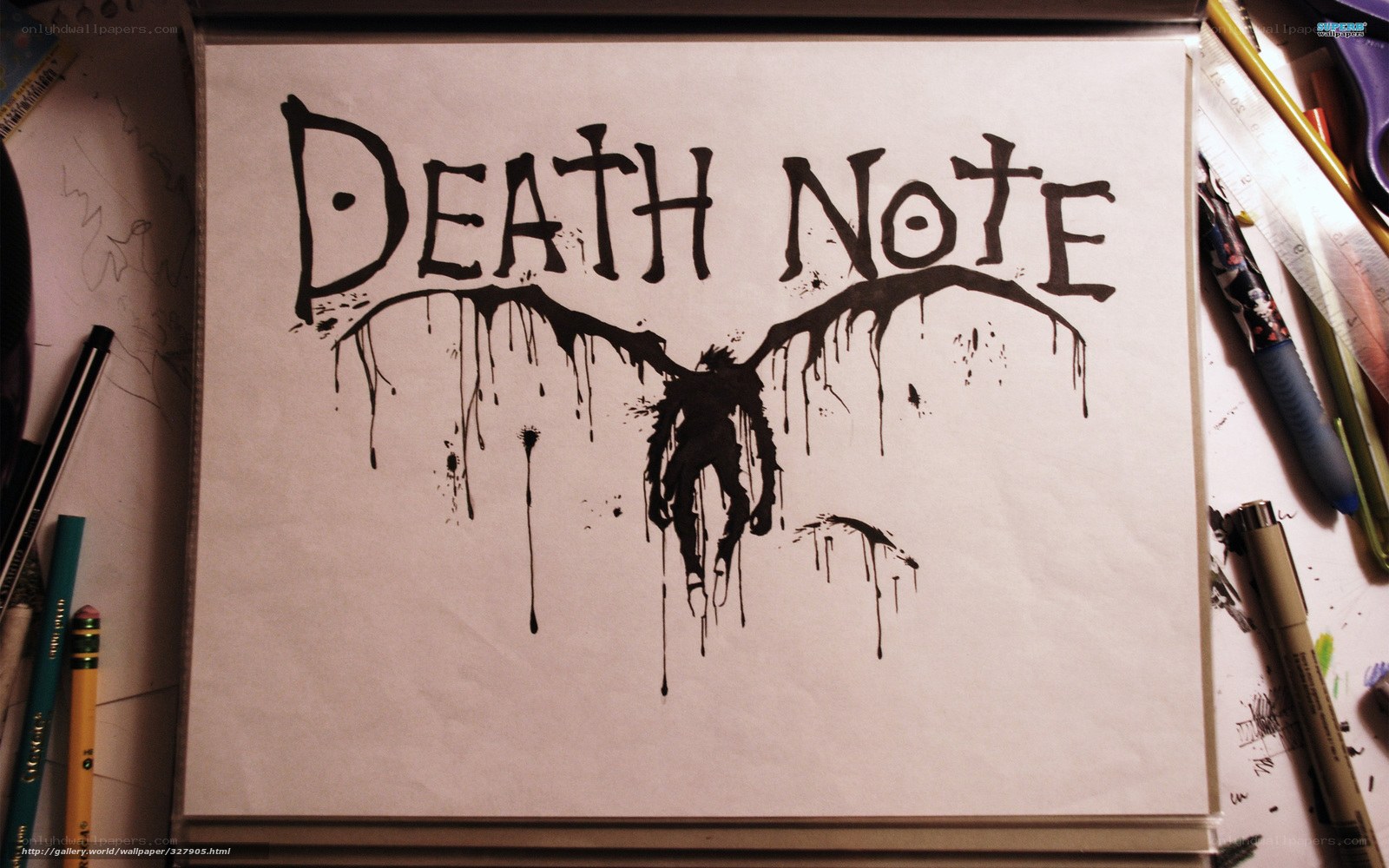 Death Note artwork drawing