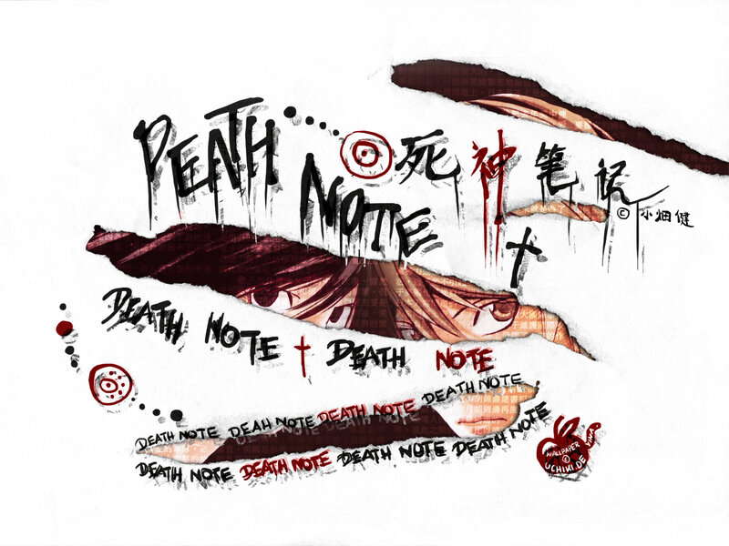 Death Note artwork with eye