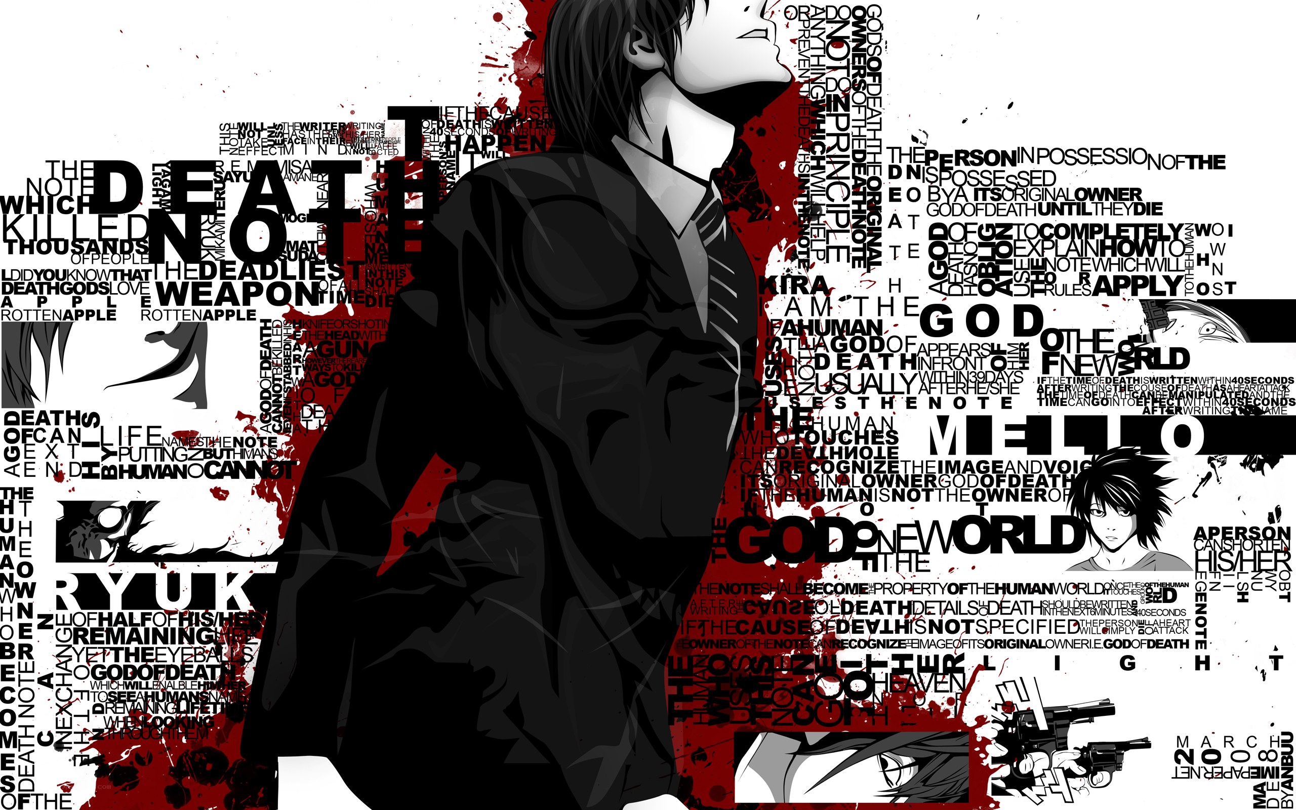 Death Note character collage