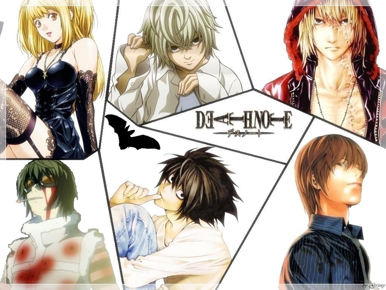 Death Note character collage