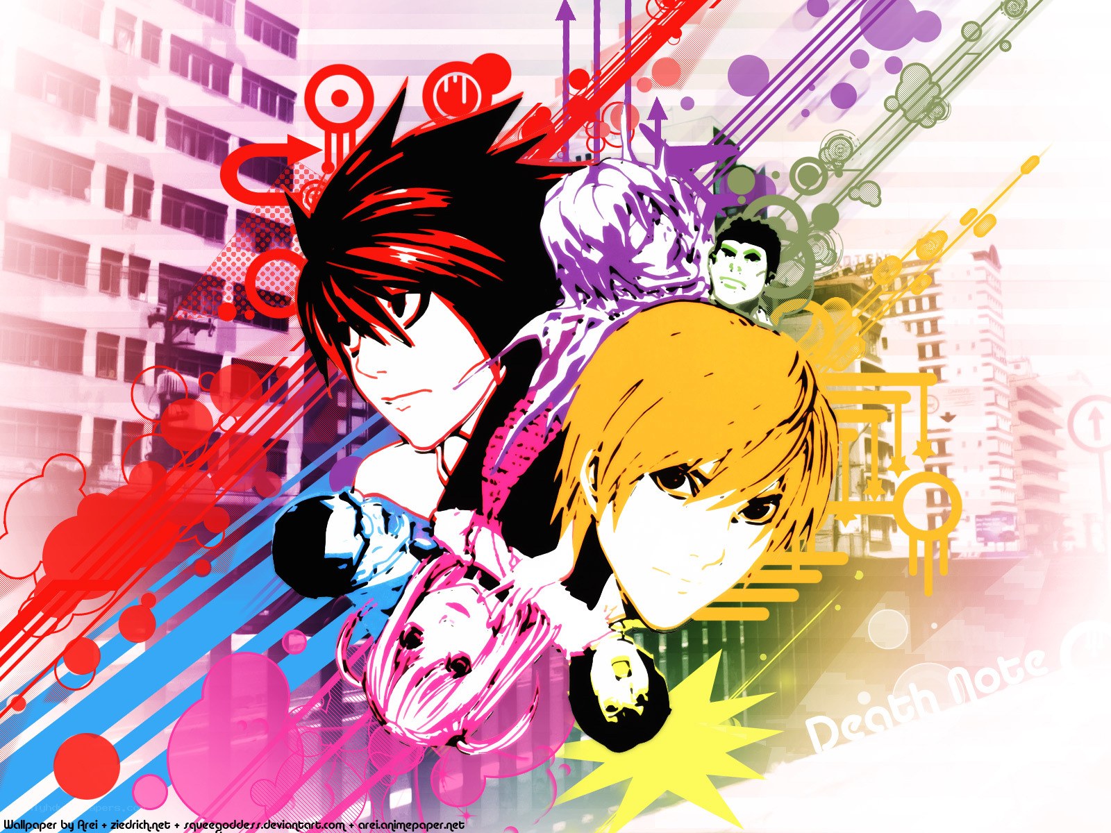 Death Note character collage
