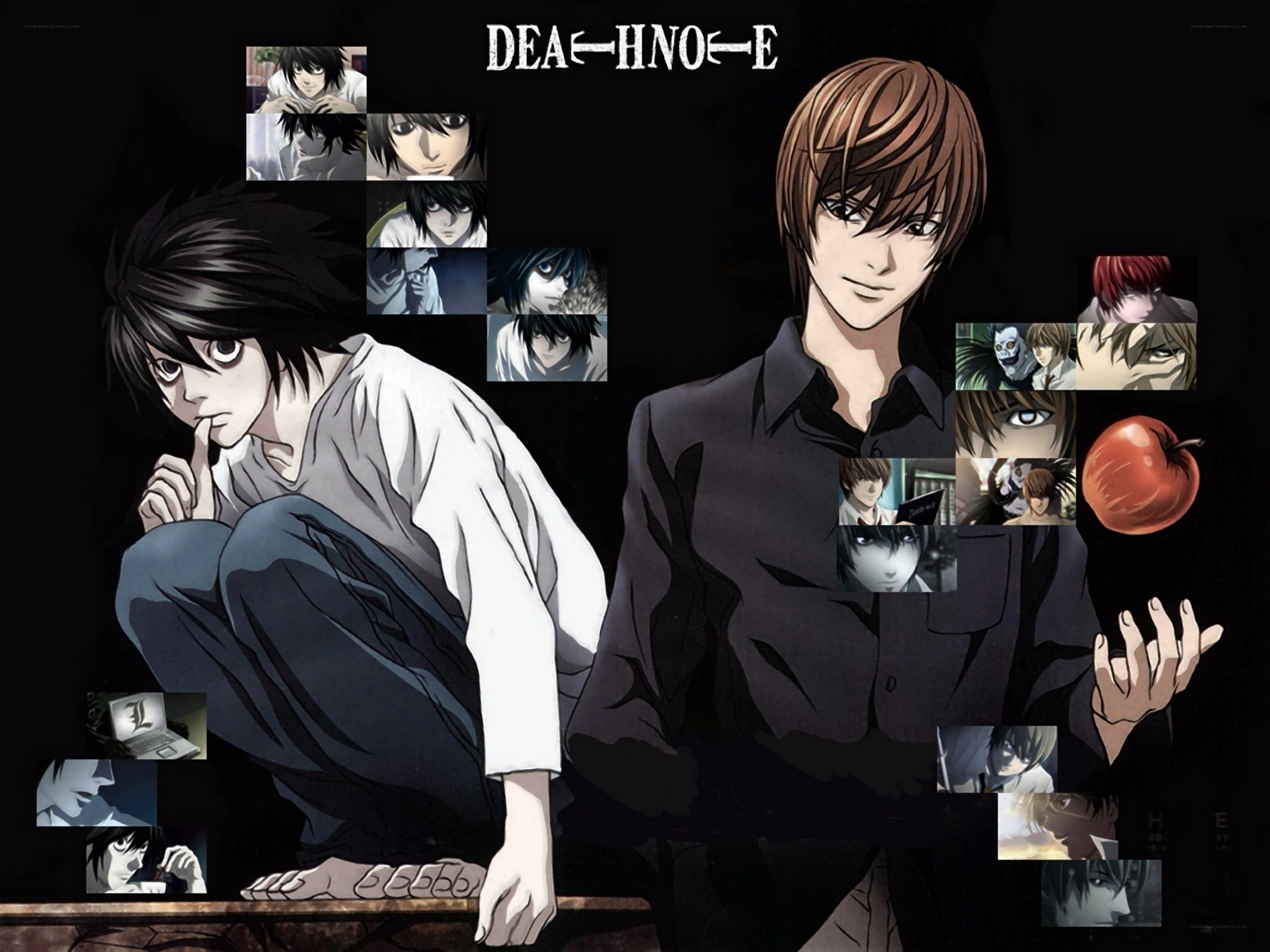 Death Note character collage