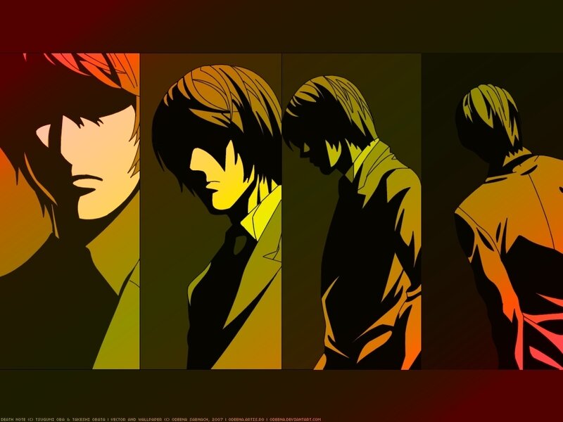 Death Note character collage
