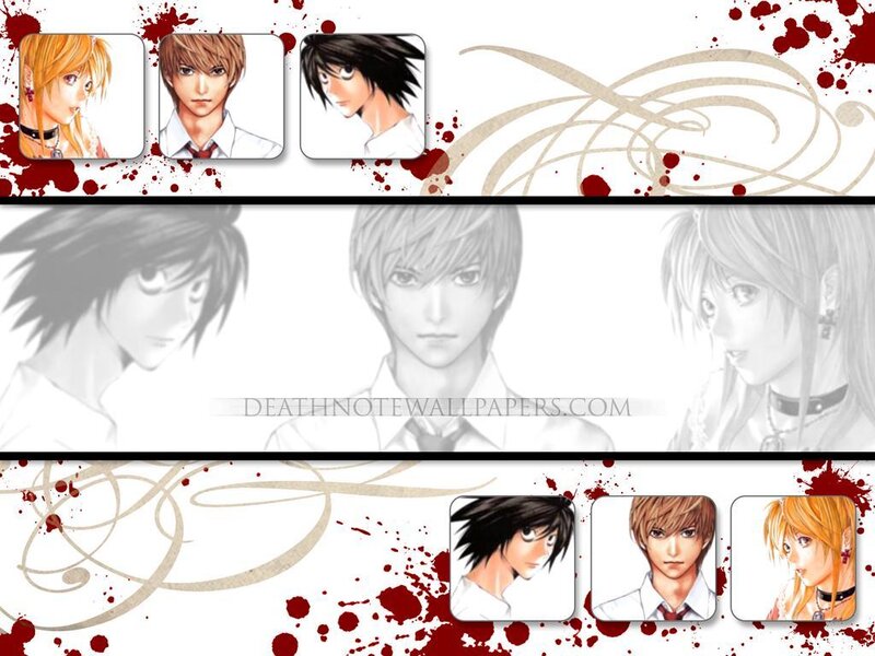 Death Note character collage