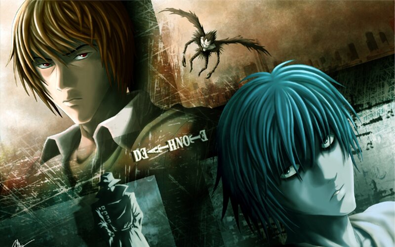 Death Note character collage