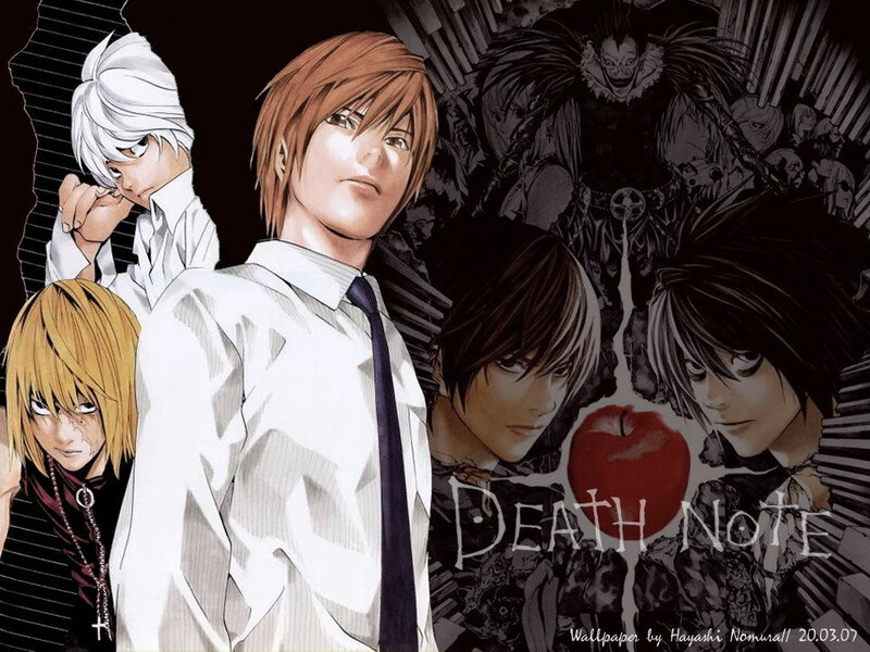 Death Note character collage