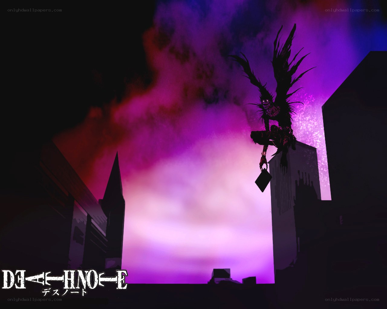 Death Note character in city
