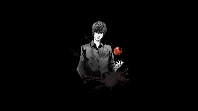 Death Note character with apple