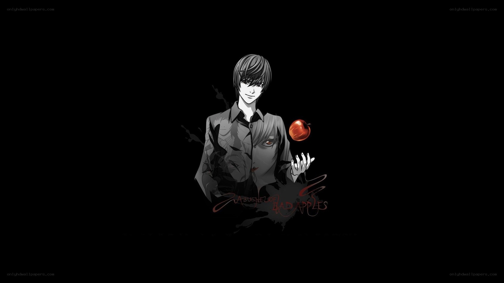Death Note character with apple
