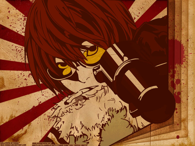 Death Note character with binoculars