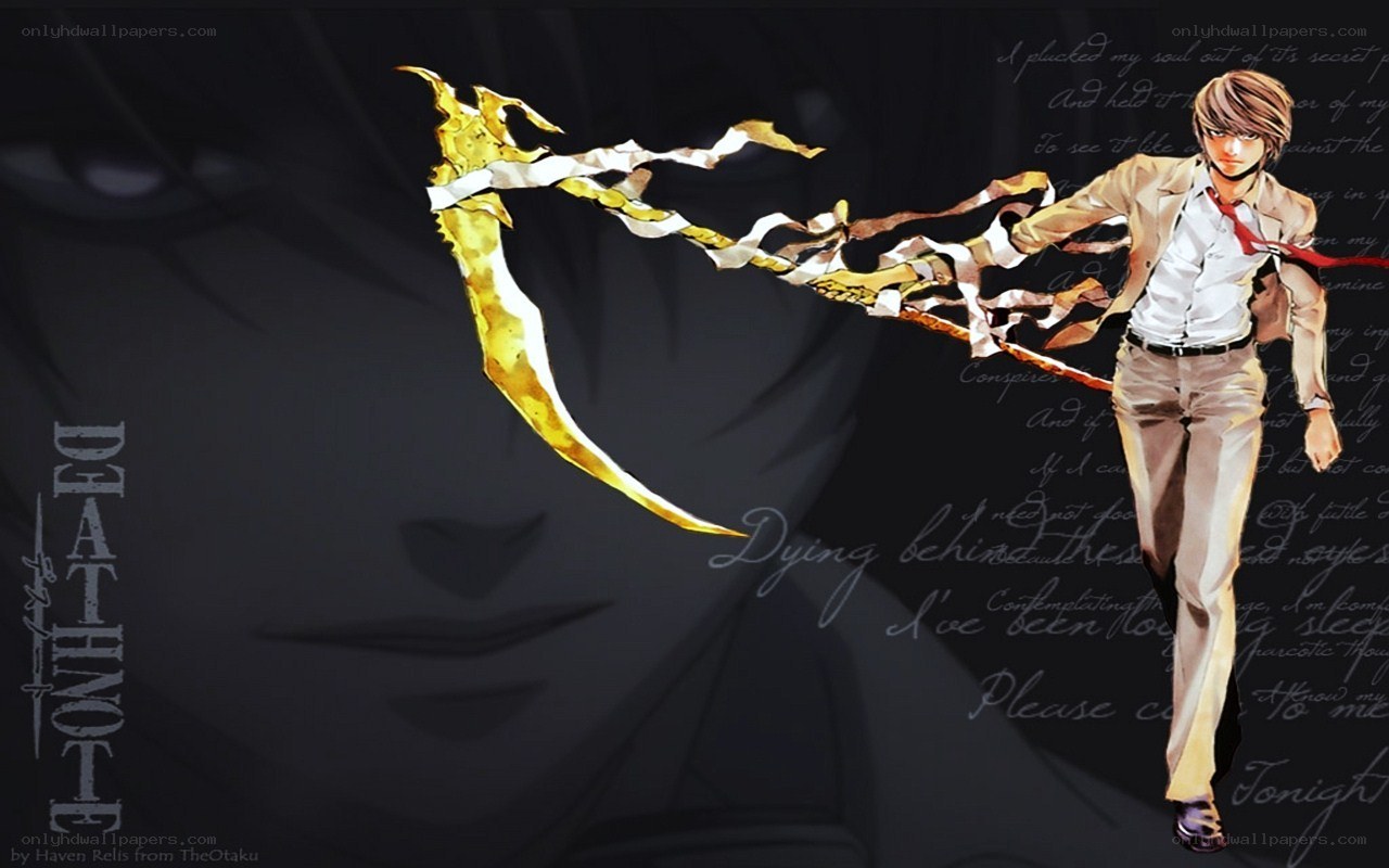 Death Note character with scythe