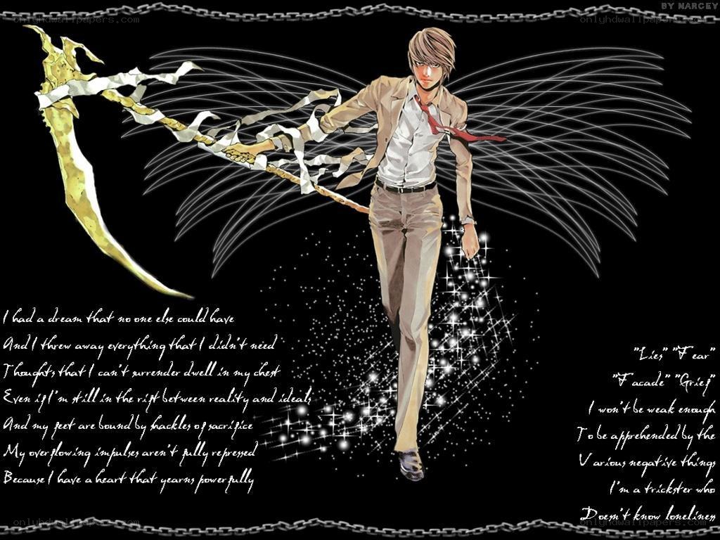 Death Note character with scythe