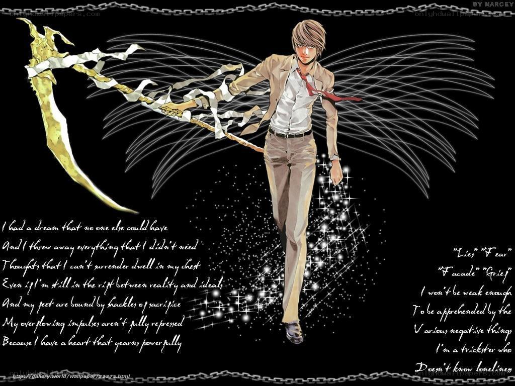Death Note character with scythe