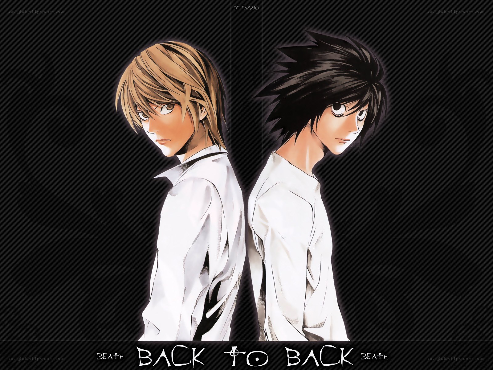 Death Note characters back to back