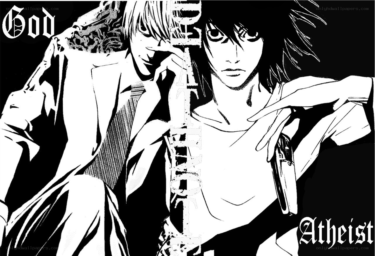 Death Note characters God and Atheist