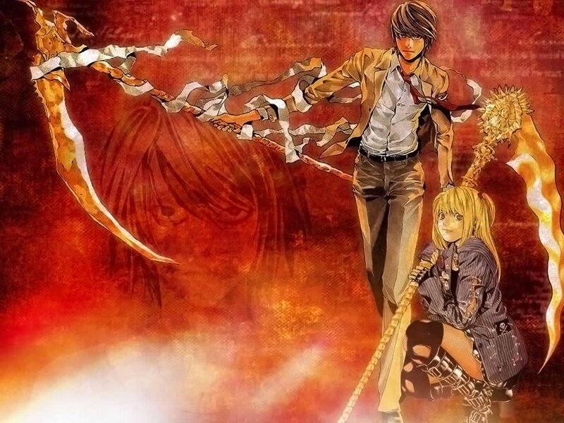 Death Note characters in action