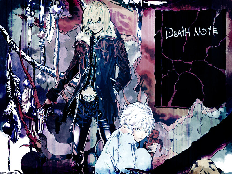 Death Note characters in dark setting