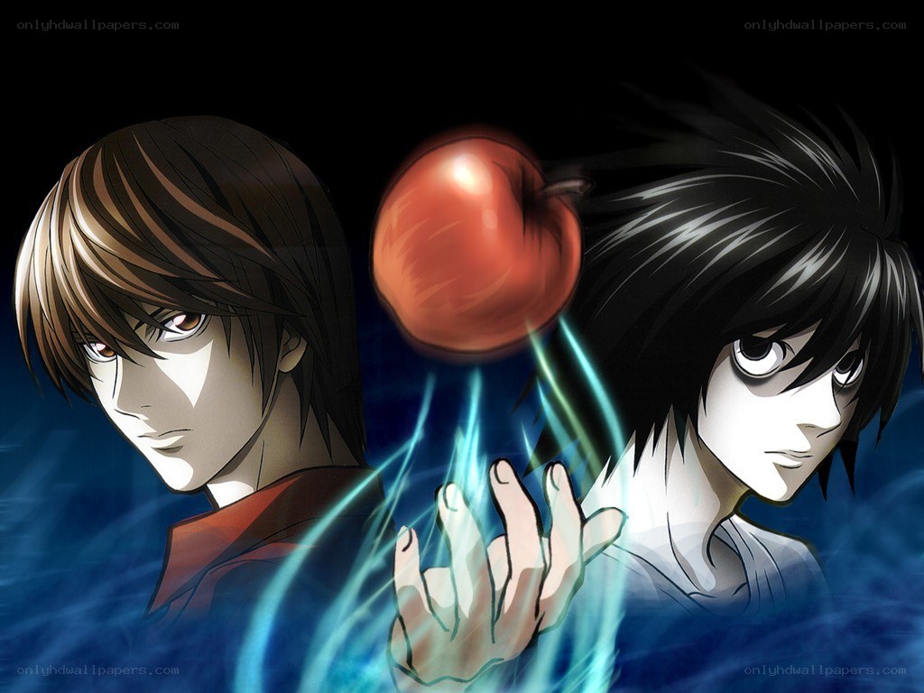 Death Note characters with apple