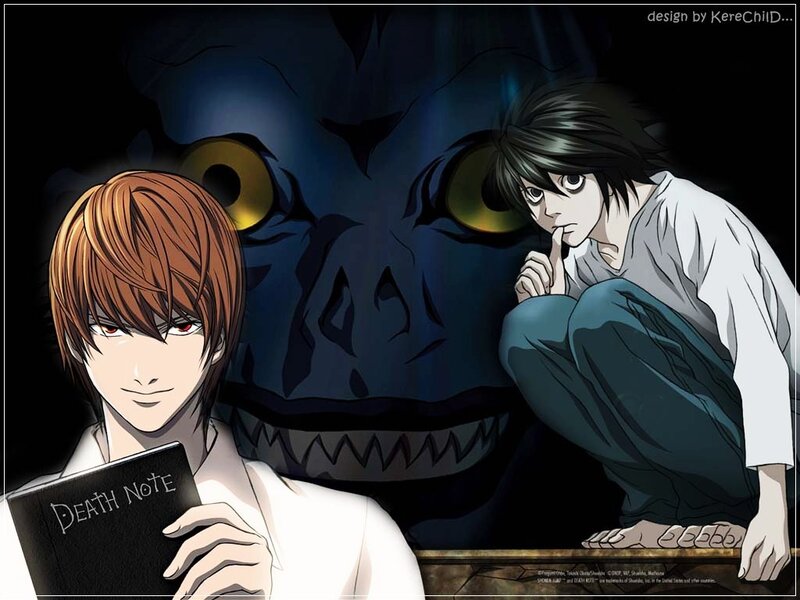 Death Note characters with Shinigami