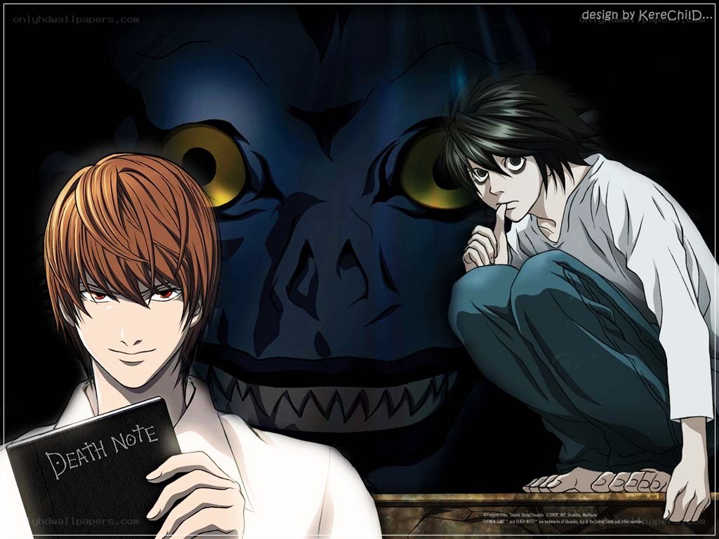 Death Note characters with Shinigami