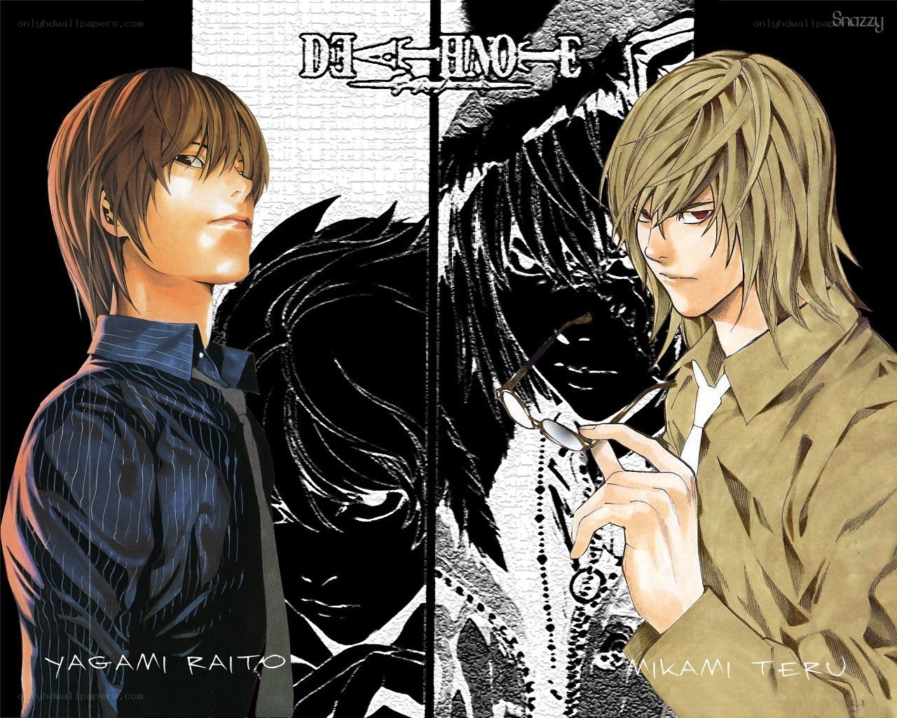 Death Note characters Yagami and Mikami