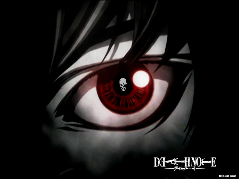 Death Note eye close-up