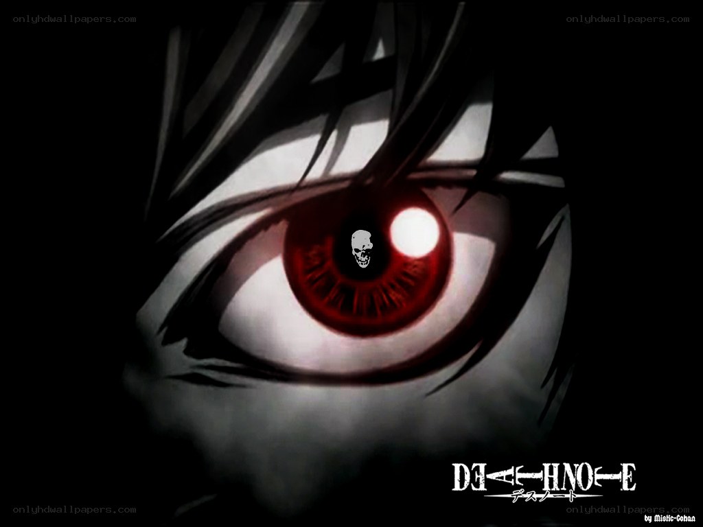 Death Note eye close-up