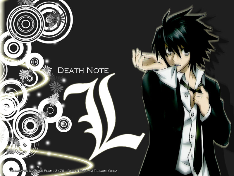 Death Note L character wallpaper