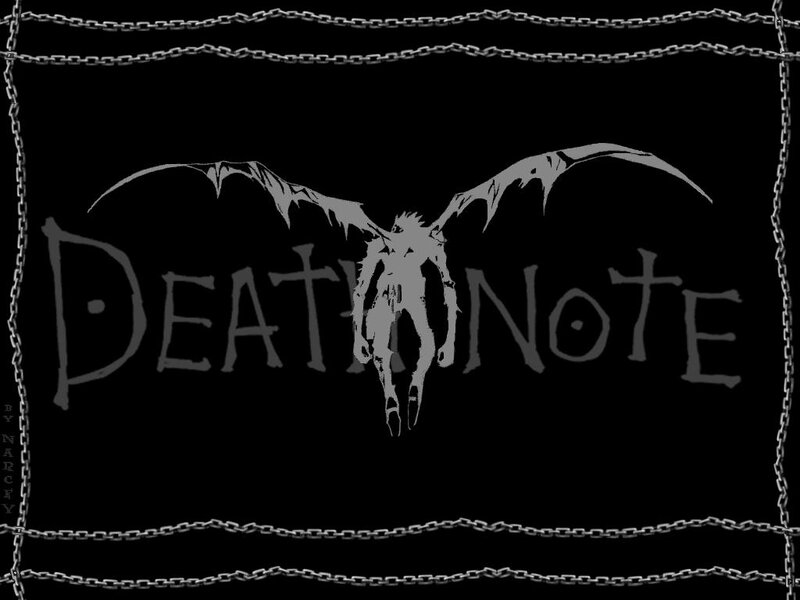 Death Note logo with chains