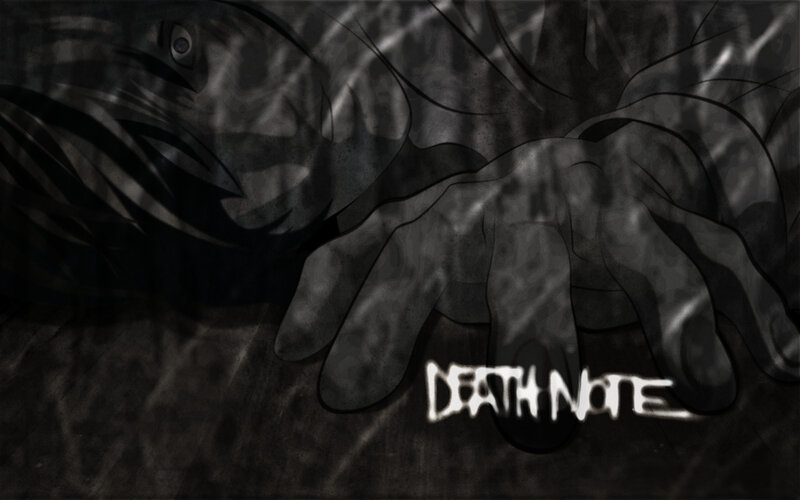 Death Note logo with hand and eye