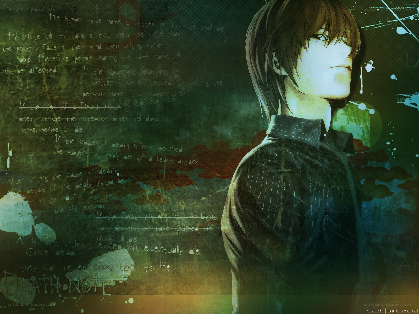 Death Note rules and character
