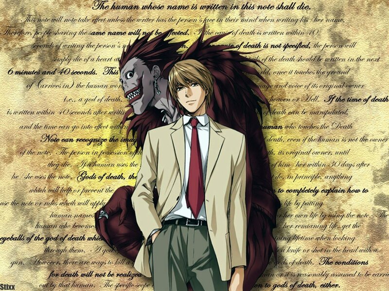Death Note rules and characters