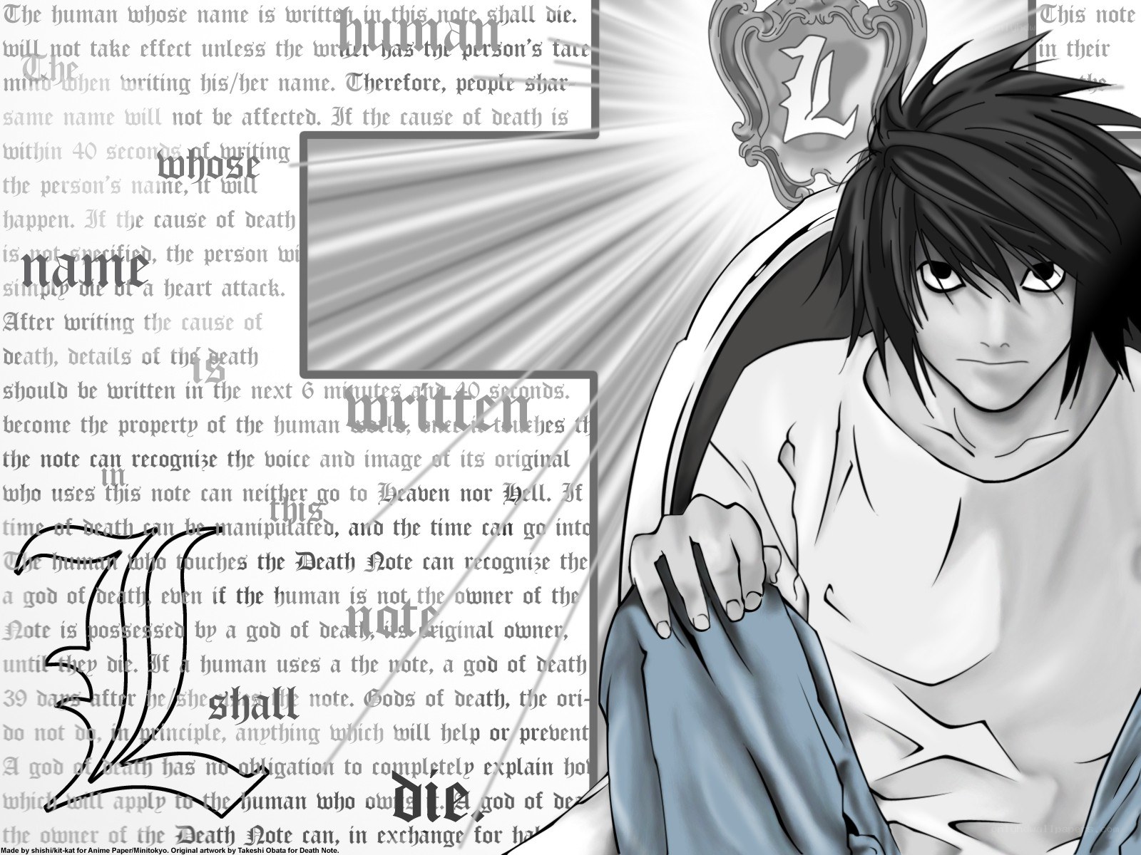 Death Note rules and L character