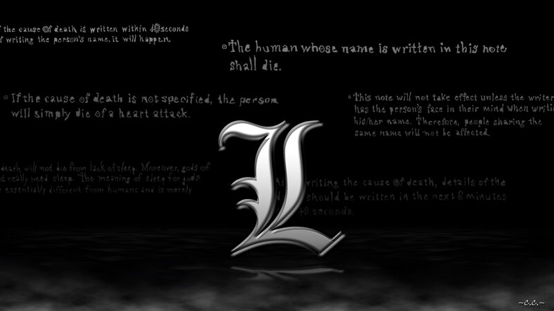 Death Note Rules — Black