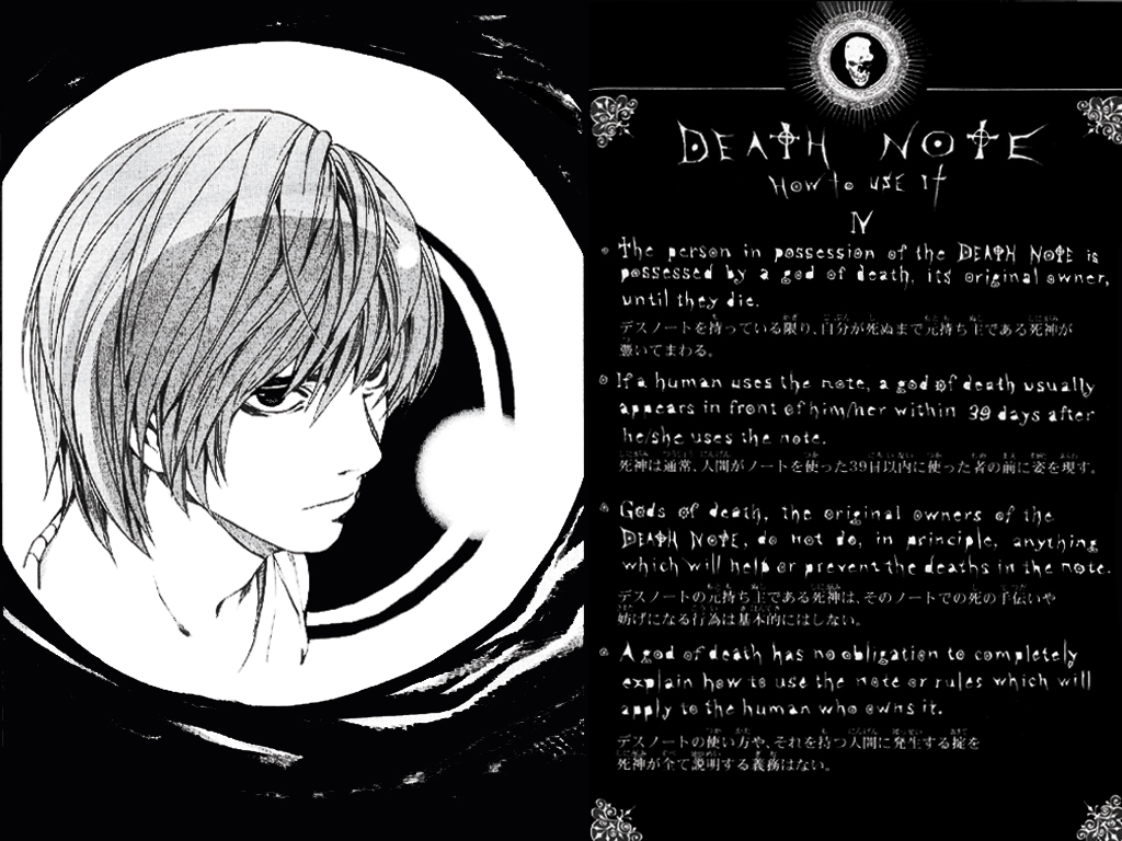Death Note rules page