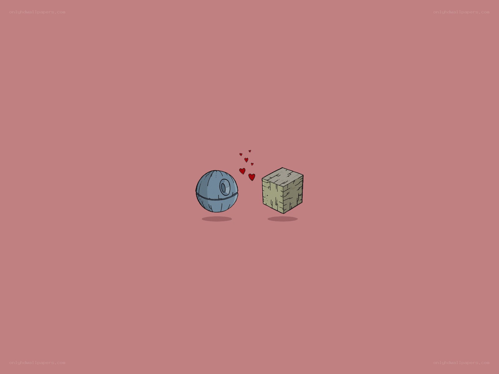 Death Star and cube love