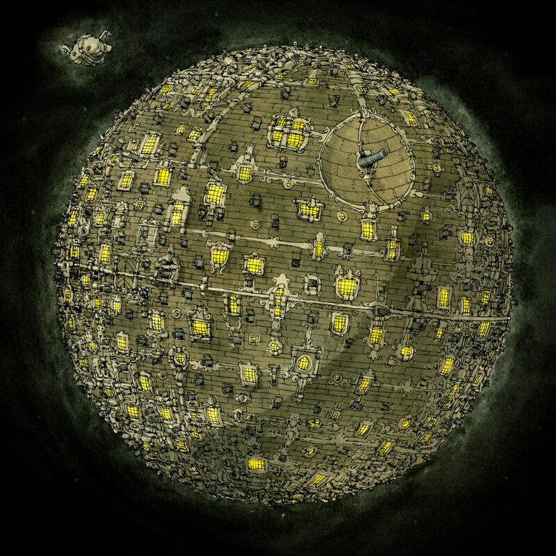 Death Star as a city