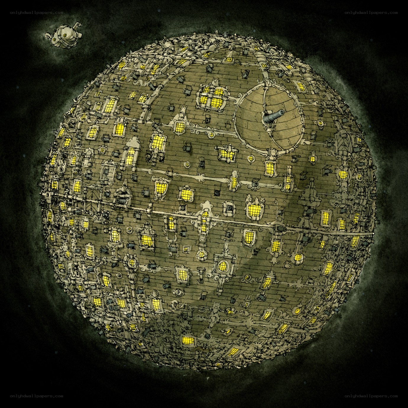 Death Star as a city