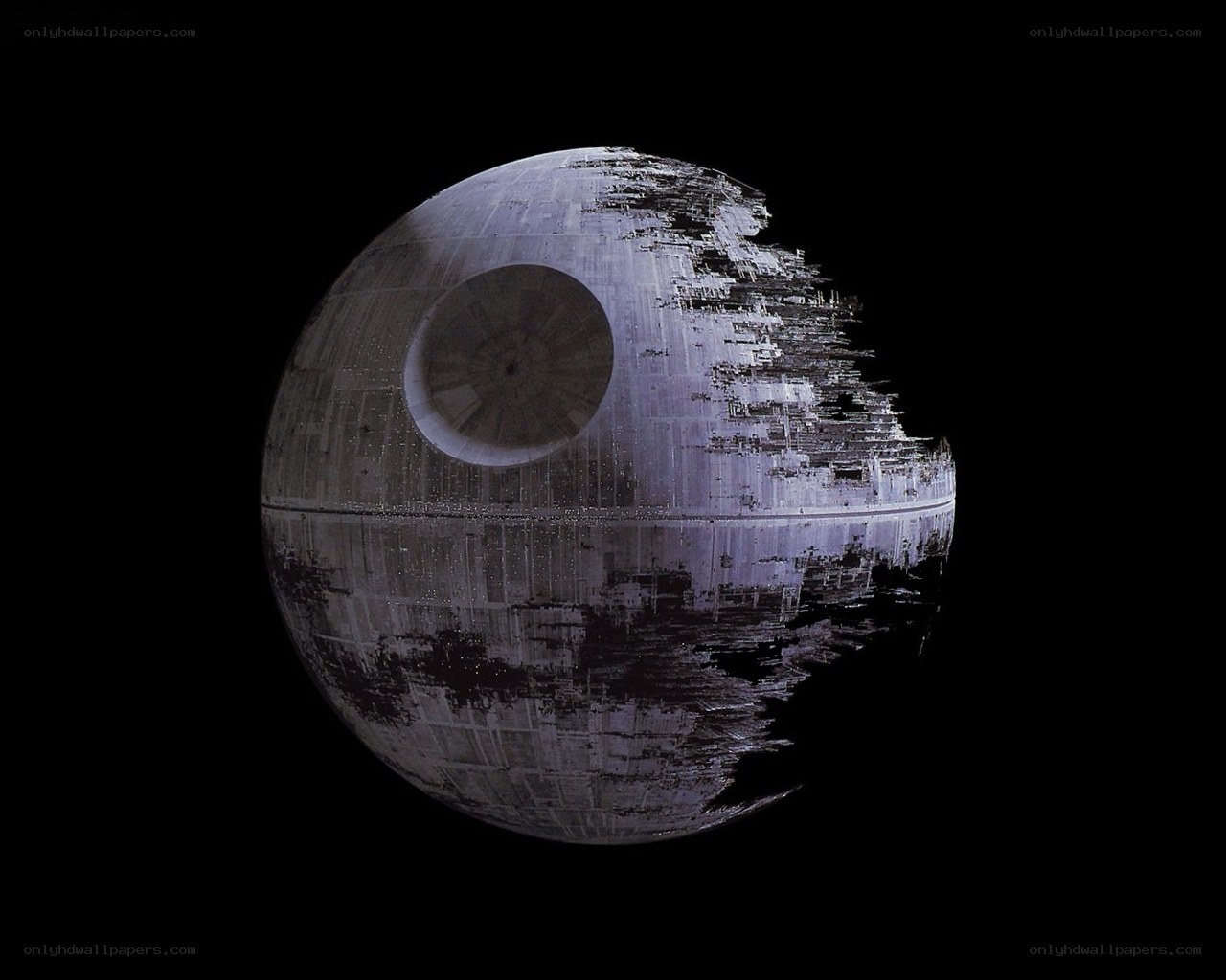 Death Star battle damage