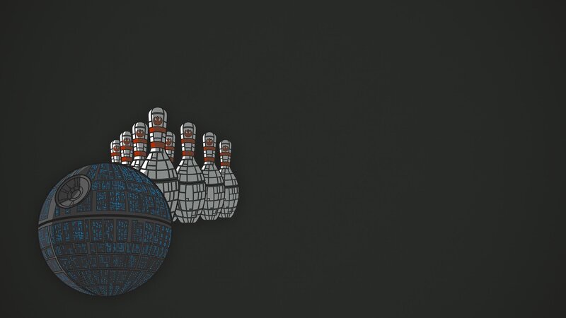 Death Star Bowling Pins — Gray