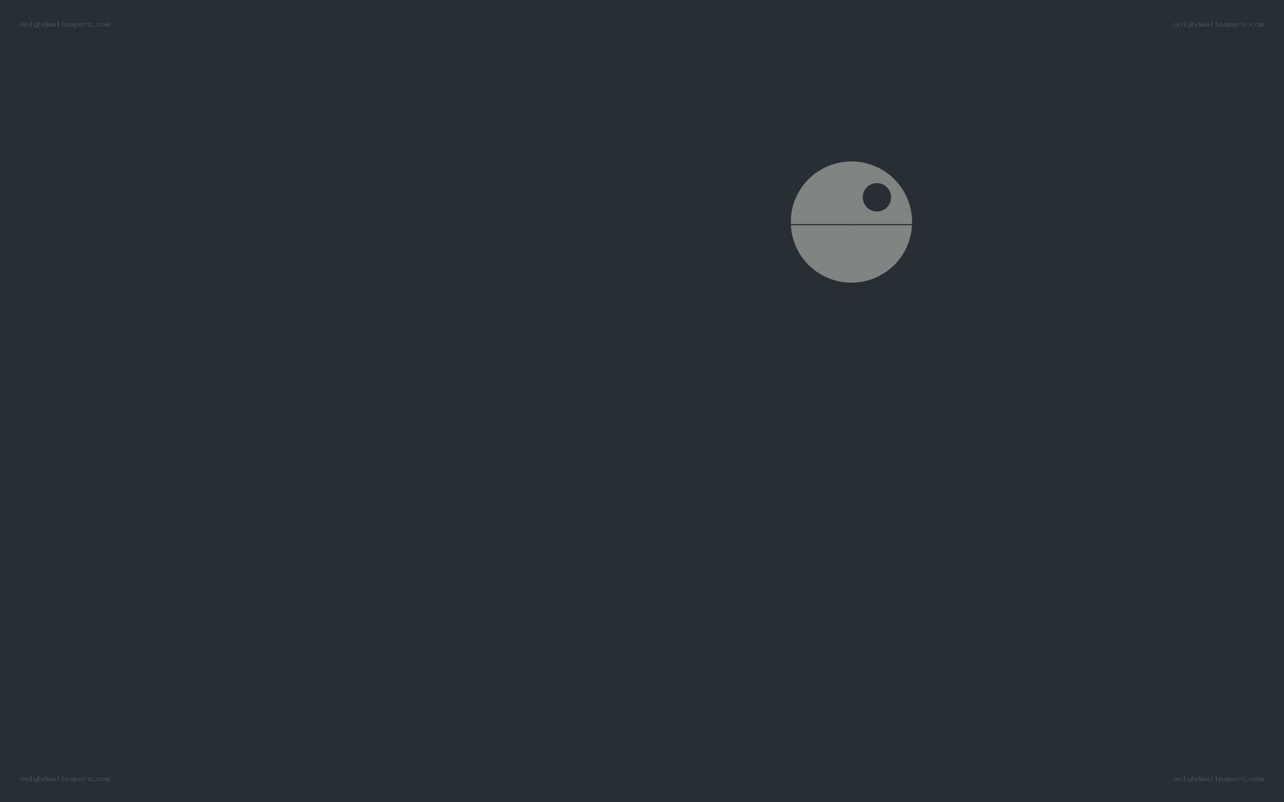 Death Star icon on dark background