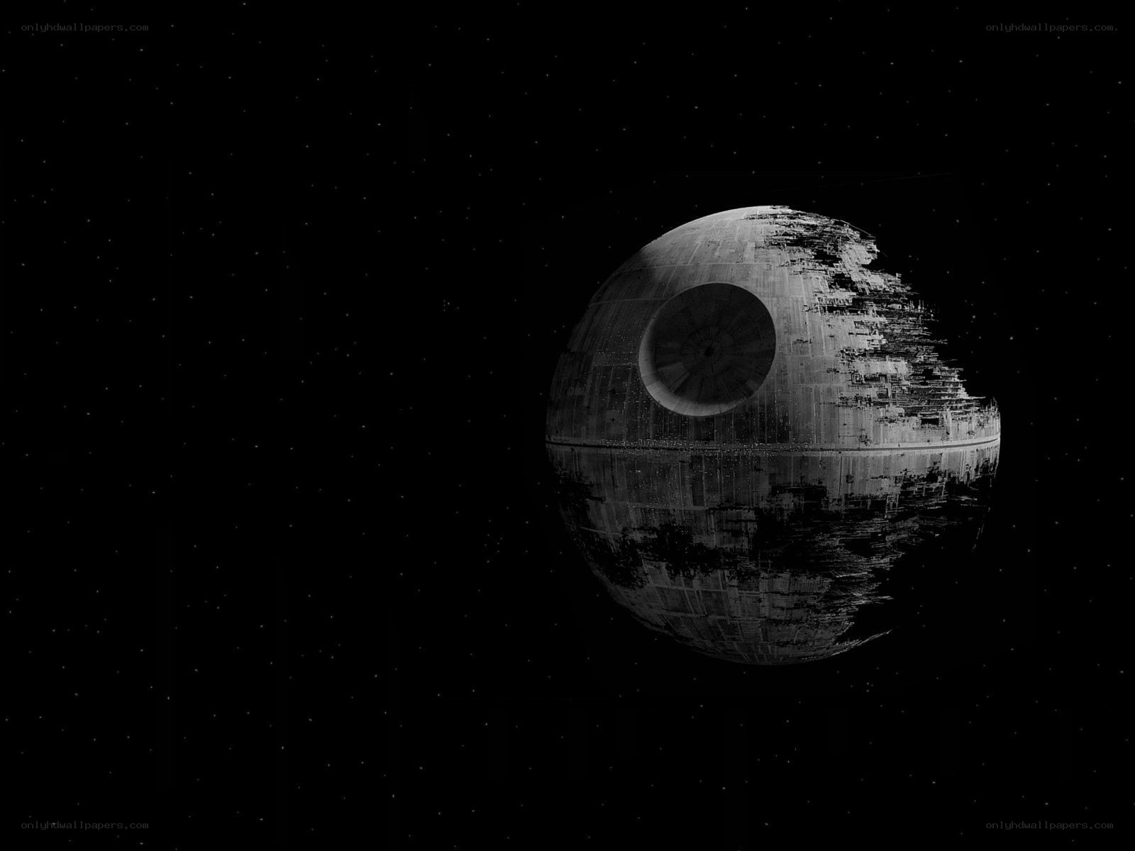 Death Star in space