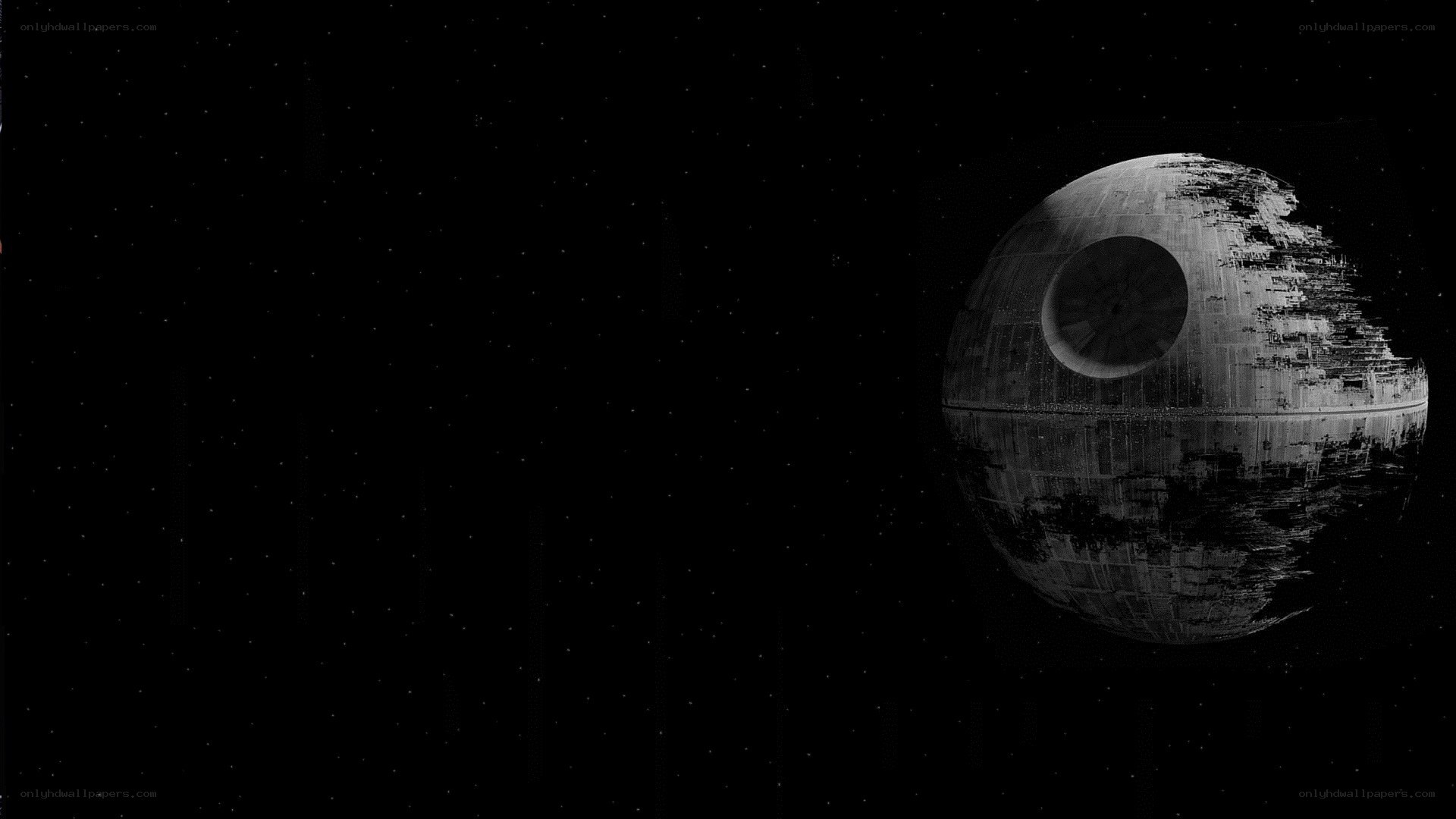 Death Star in space