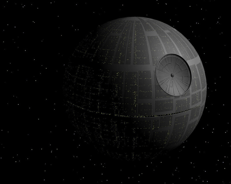 Death Star in space