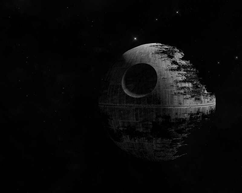 Death Star in space