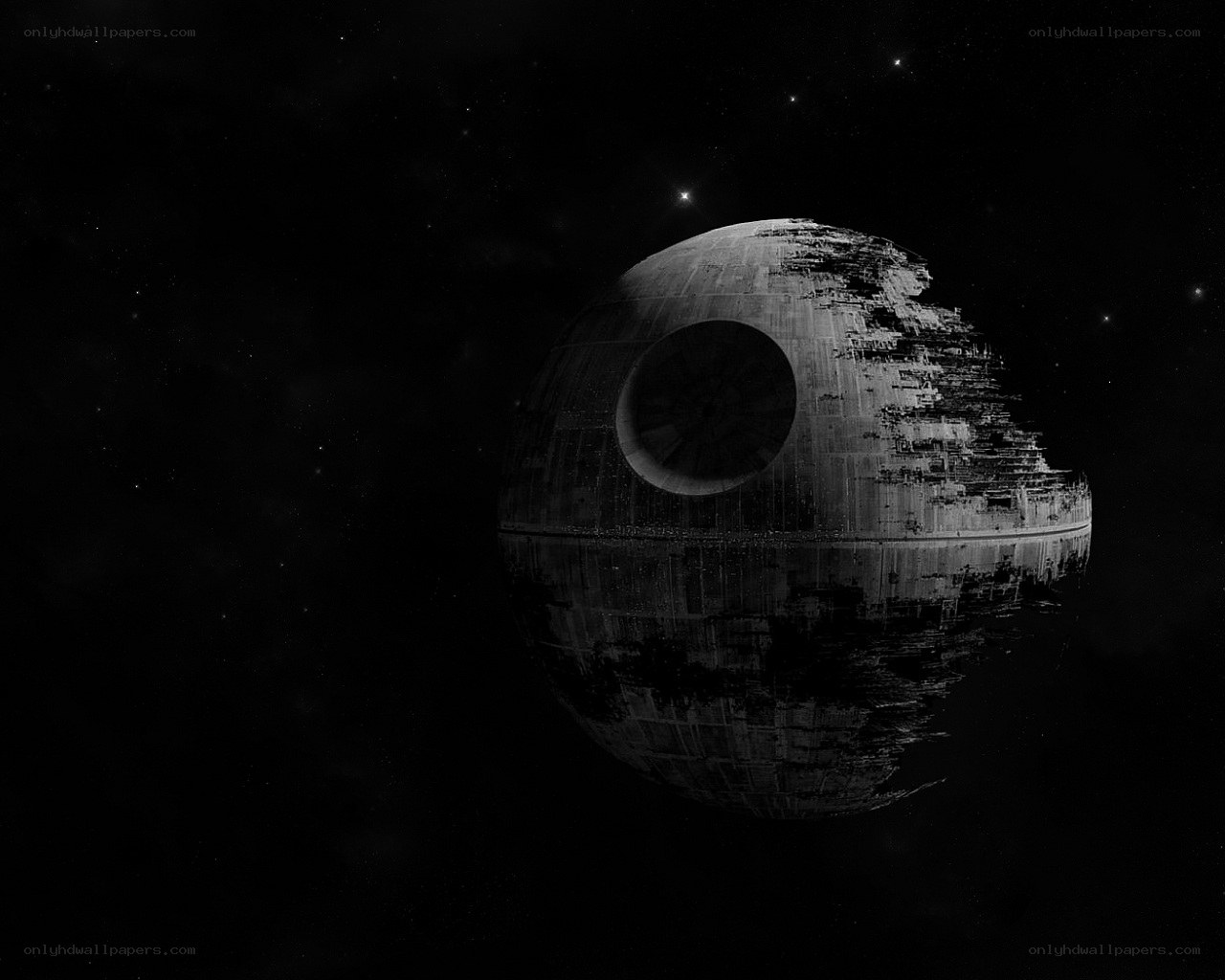Death Star in space