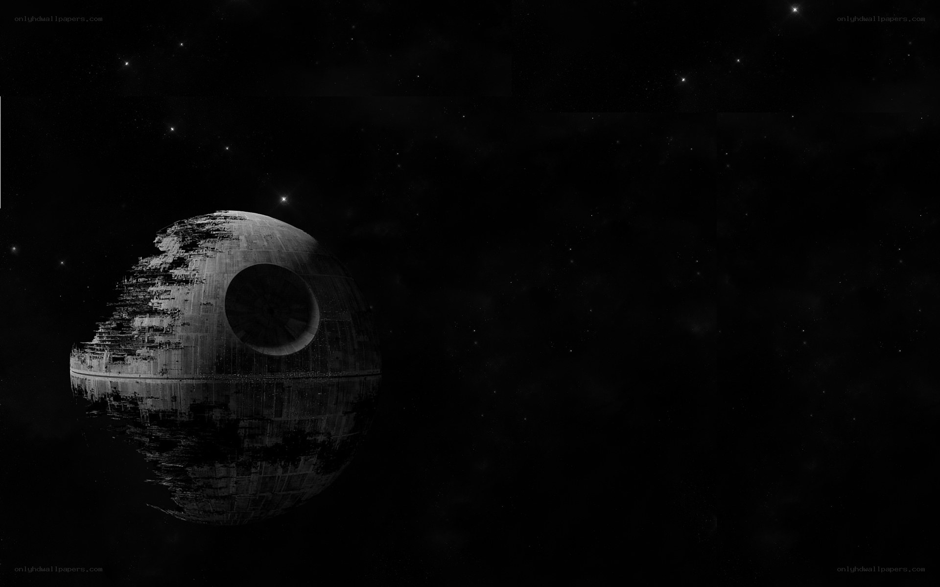 Death Star in space