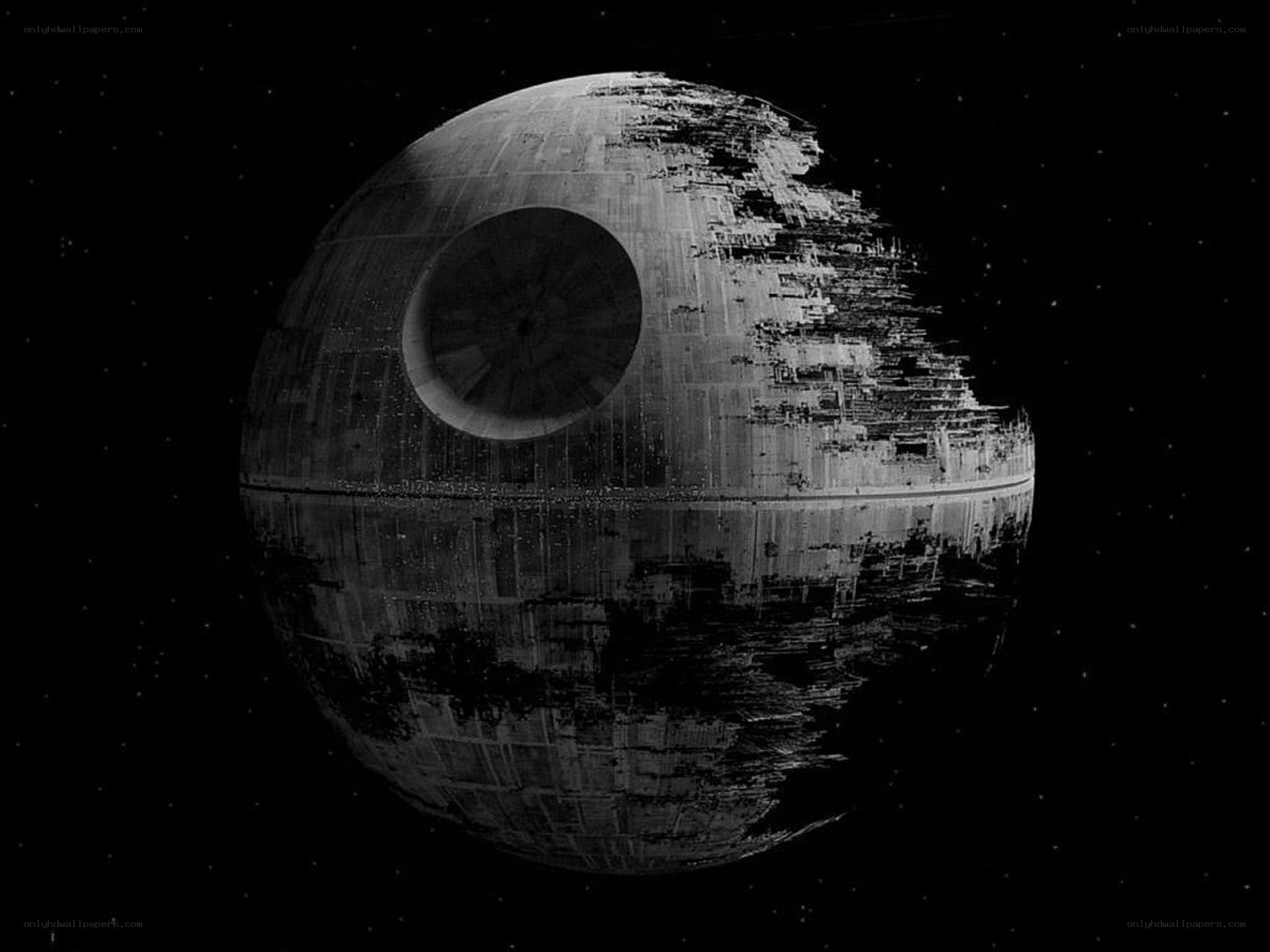 Death Star in space